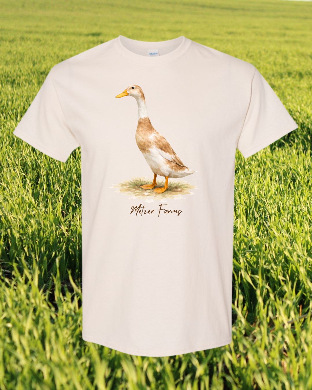 Fawn & White Runner Duck T-Shirt