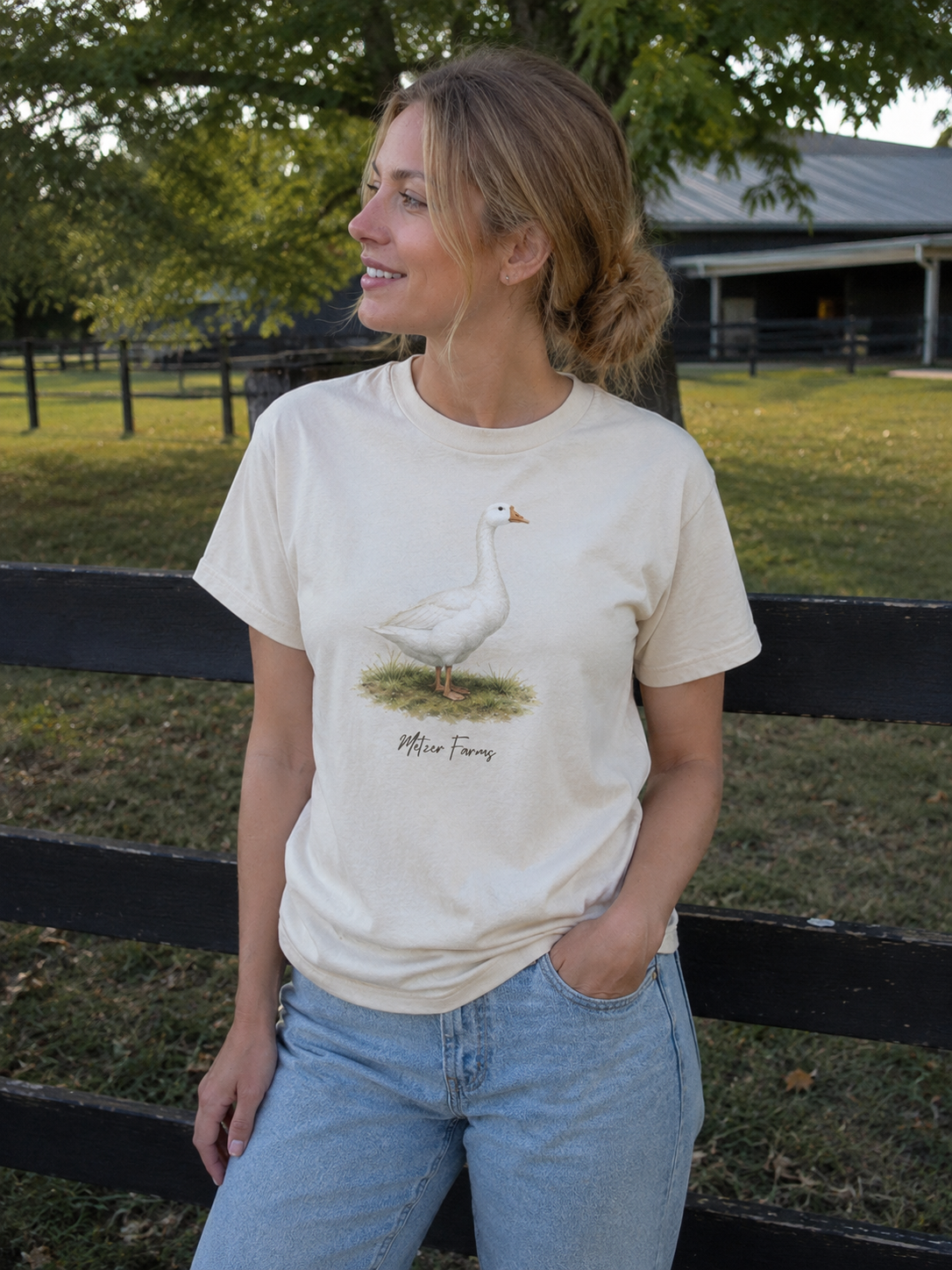 White Chinese Goose T-Shirt