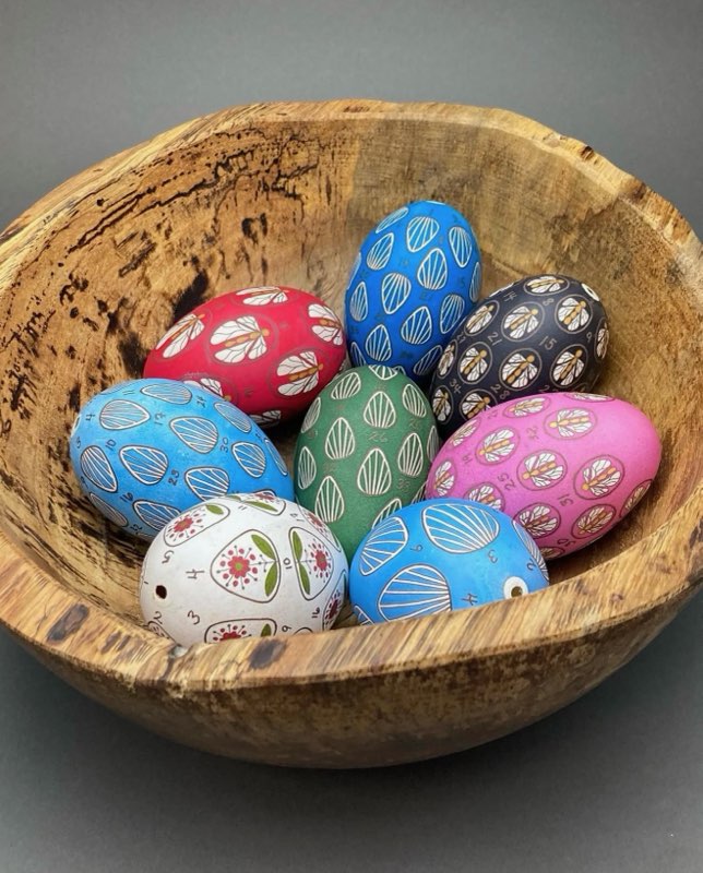 10, 10.5 & 11 Inch Blown Eggs Next to a Ruler | Metzer Farms | Buy Blown Eggs Online From Metzer Farms