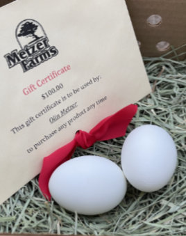 Metzer Farms Gift Certificates for Sale